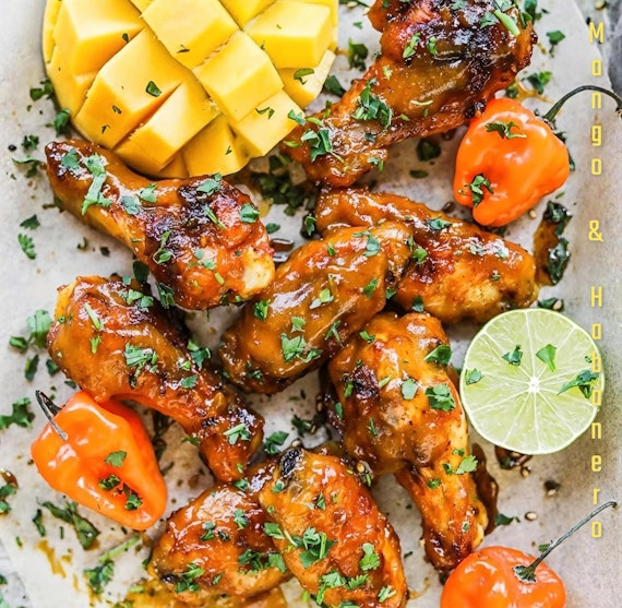 Flame-grilled wings glazed in our house-made mango habanero sauce, blending juicy sweetness with fiery spice.