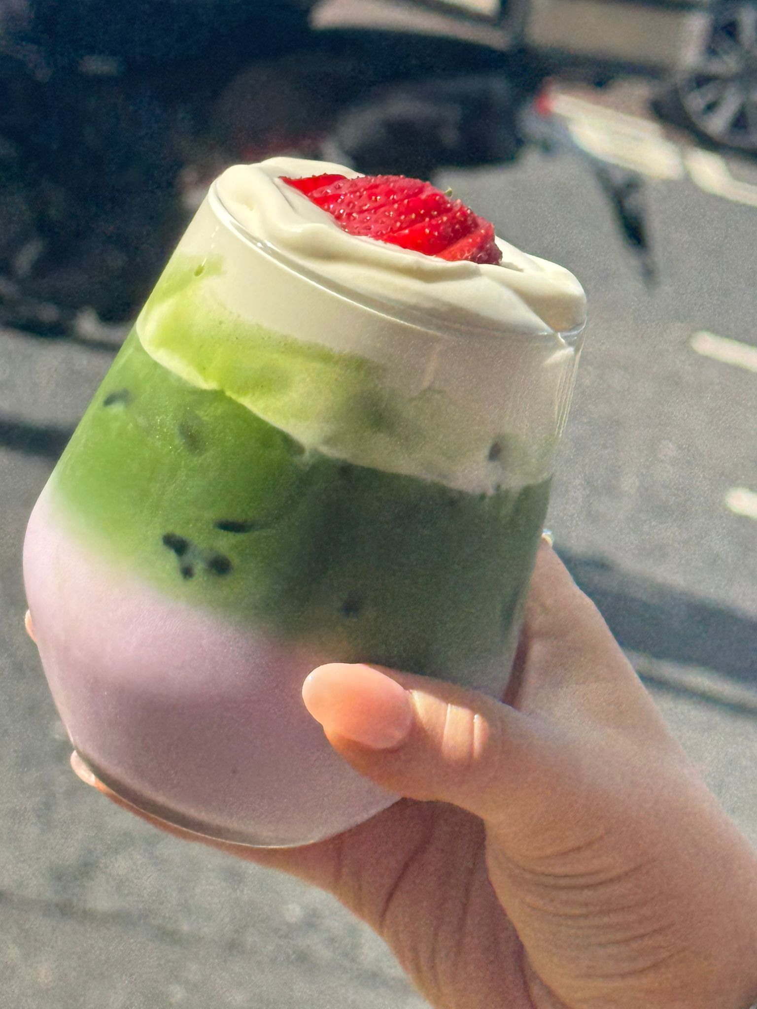 Strawberry & White Chocolate Matcha