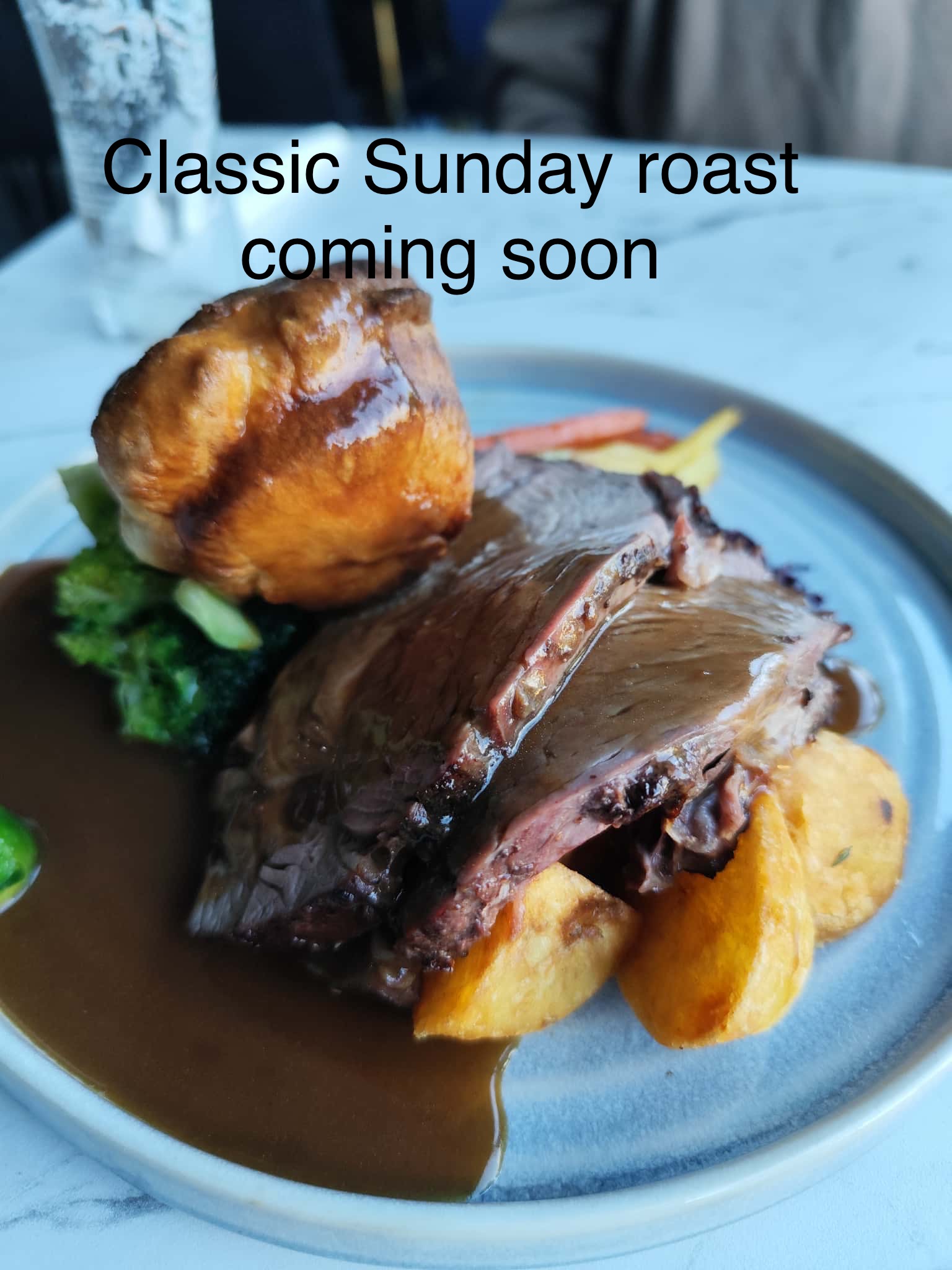 Classic Sunday roast coming soon