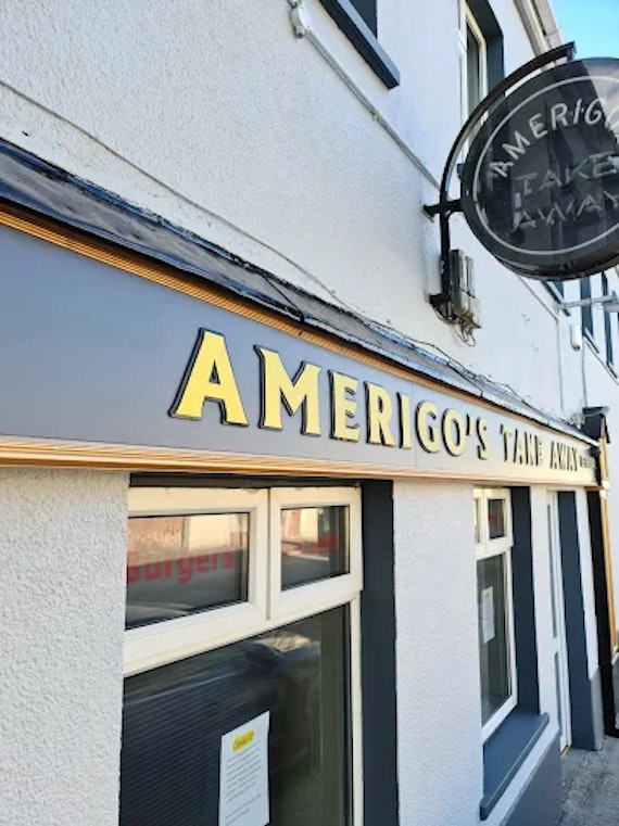 Photo of the outside of Amerigo's Takeaway.