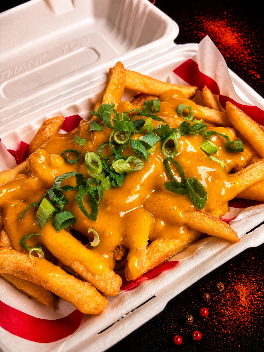 Chinese Curry Loaded Fries