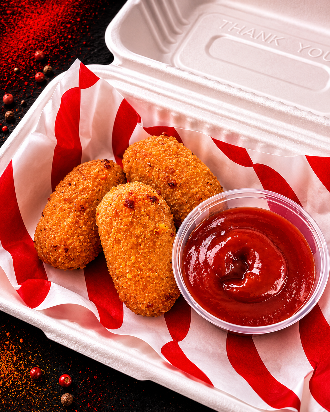 Mac'n'Cheese bites with dip
