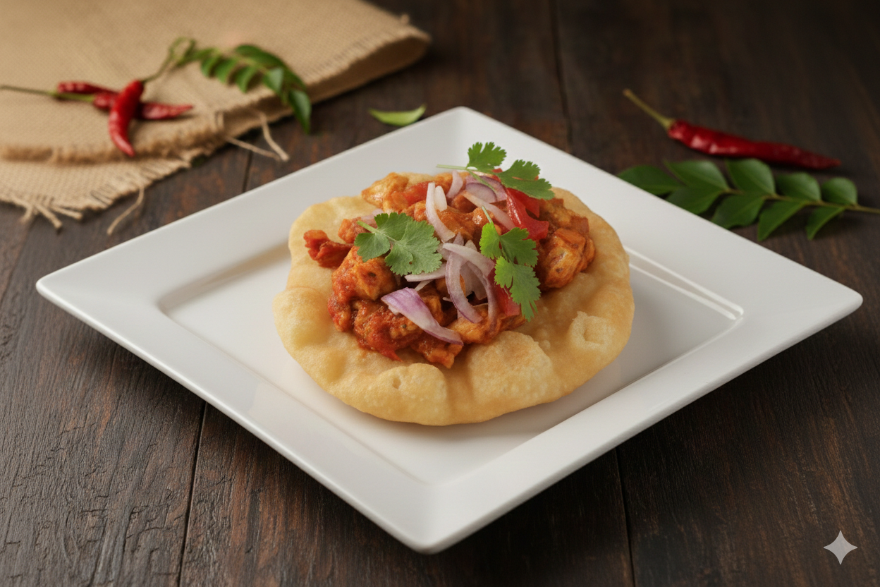 Chicken Chaat Puri