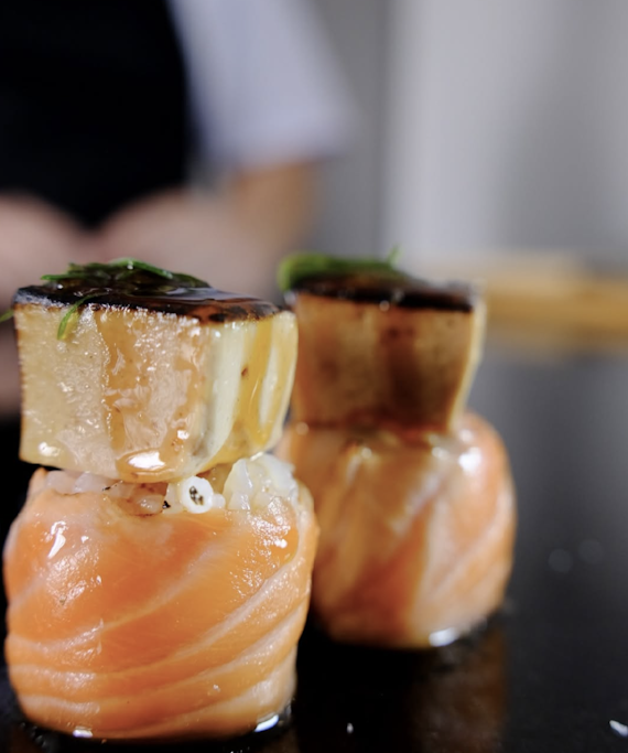 Nigiri de Foie Gras - Seido Sushi Nikkei