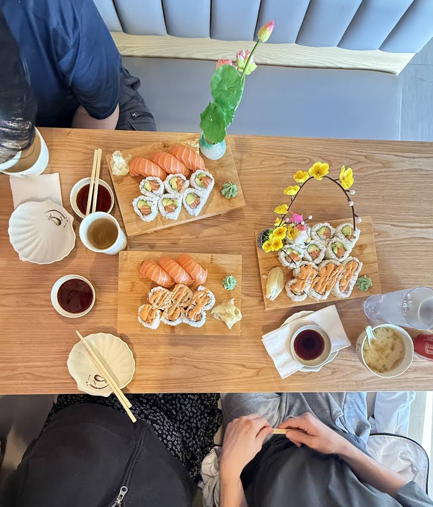 Assorted sushi and Japanese dishes at Guildford Sushi House