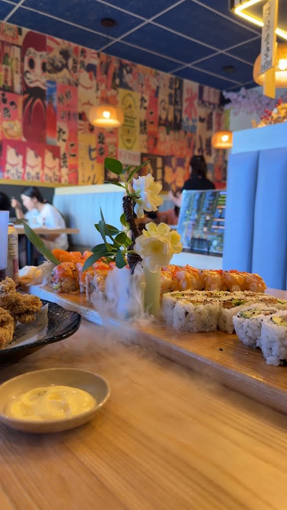 Beautifully presented specialty sushi rolls at Guildford Sushi House