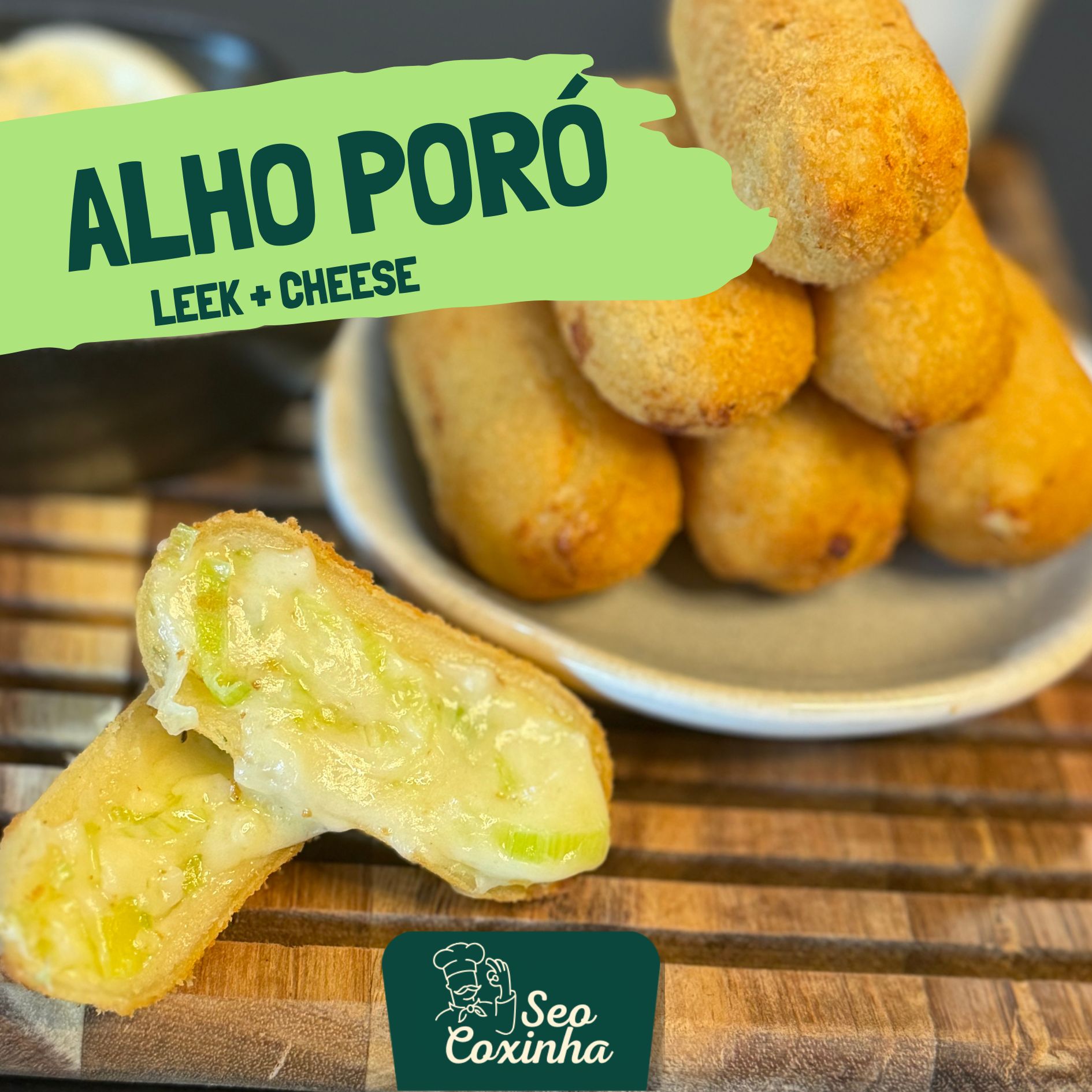 LEEK WITH CHEESE (ALHO PORÓ COM QUEIJO CREMOSO)