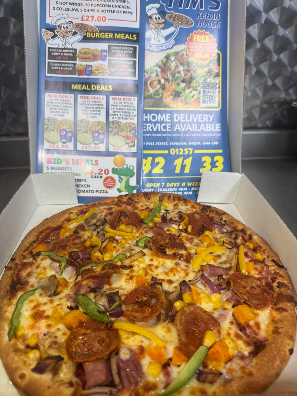 Tim’s special pizza