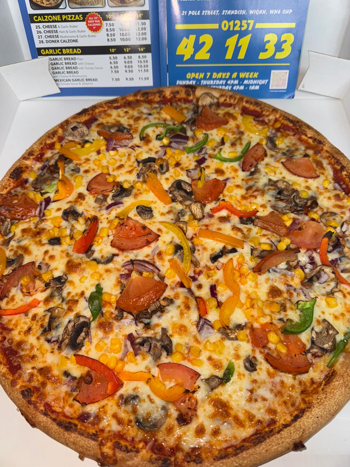 Vegetarian pizza