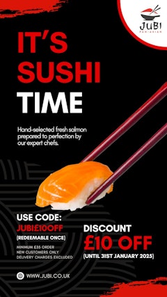 This January Get £10 OFF Your Order