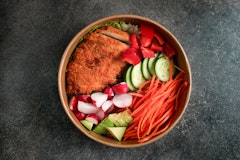 Chicken Katsu poke bowl