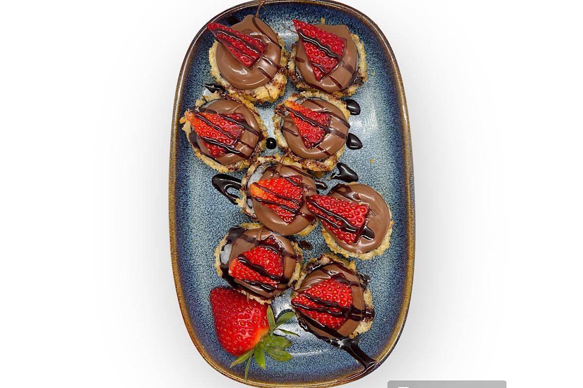 Hot Banana, Strawberries & Nutella - 8 pieces