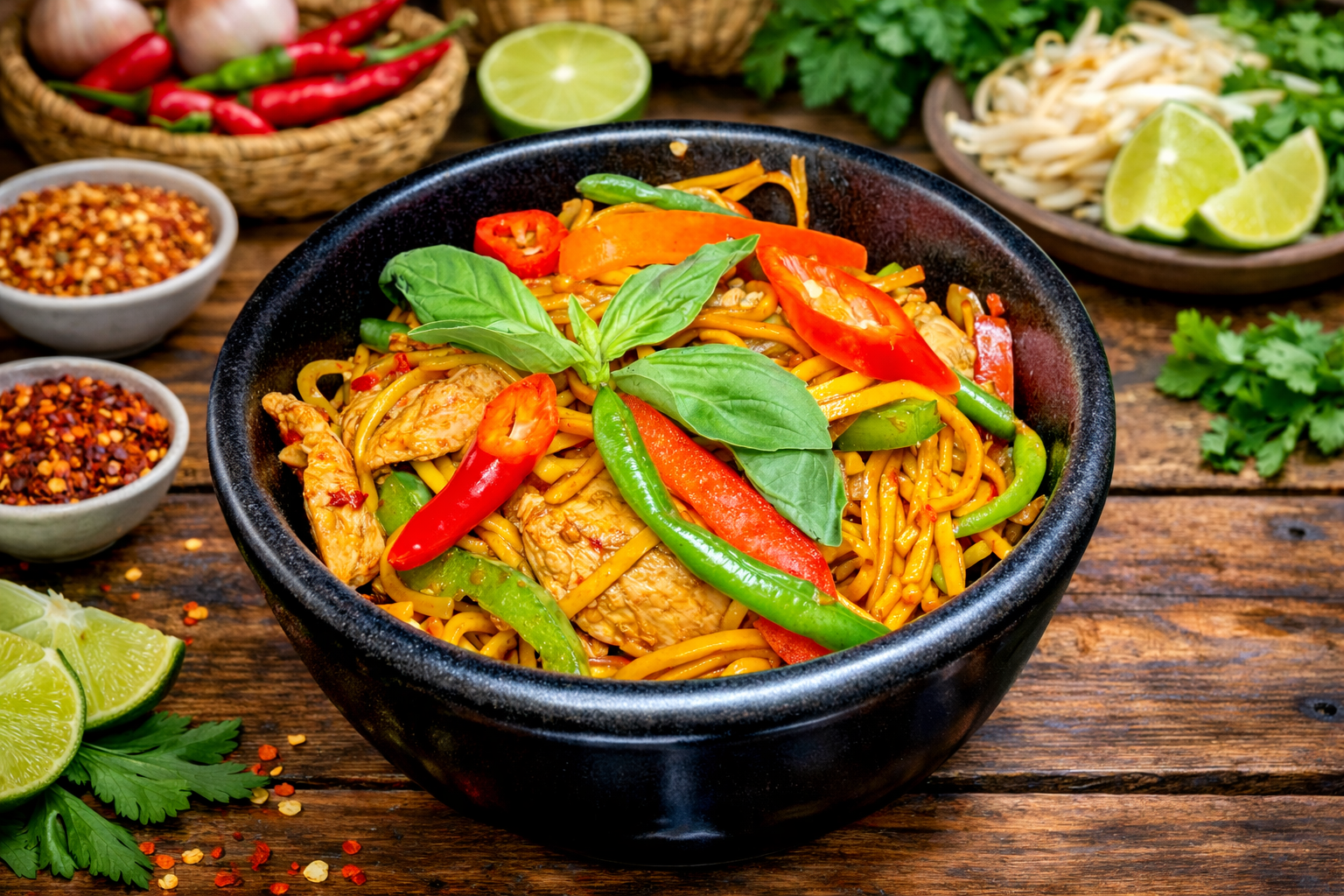 (N4) Drunken Noodles -Spicy 