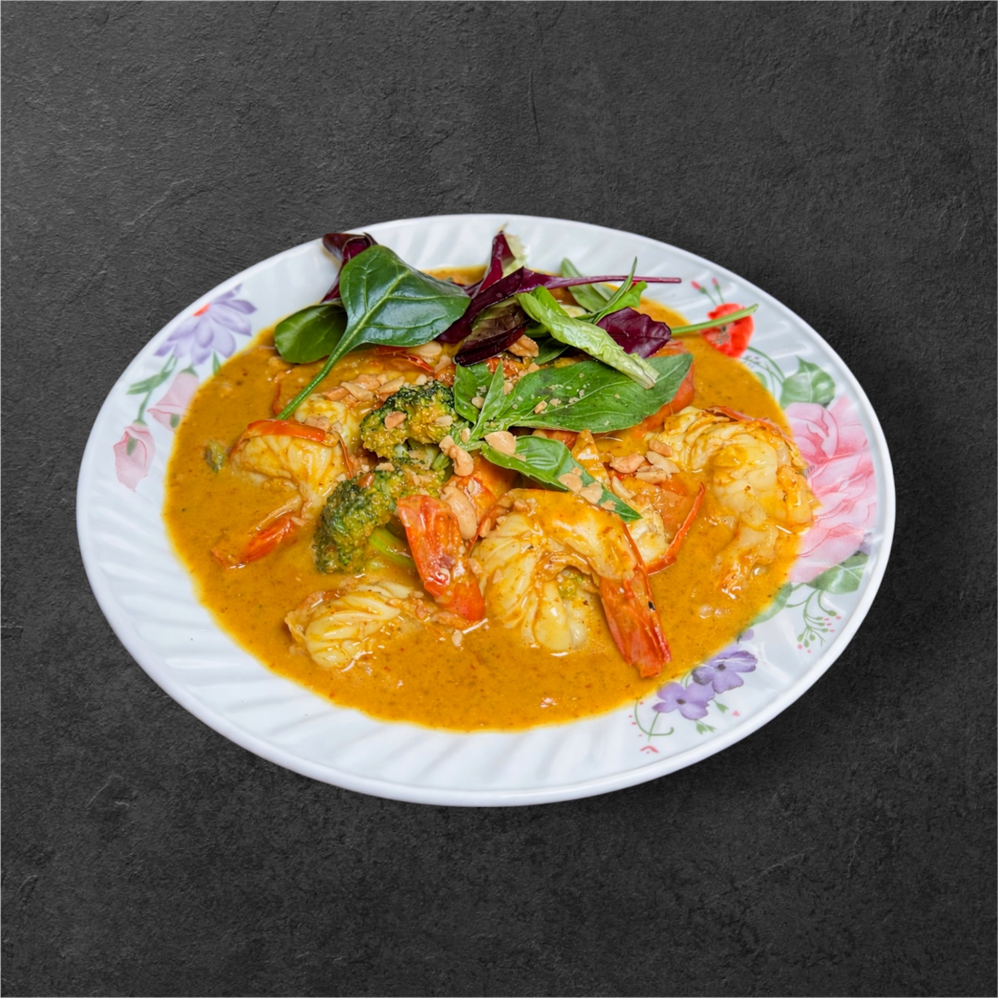(C16) King Prawn Peanut Curry 