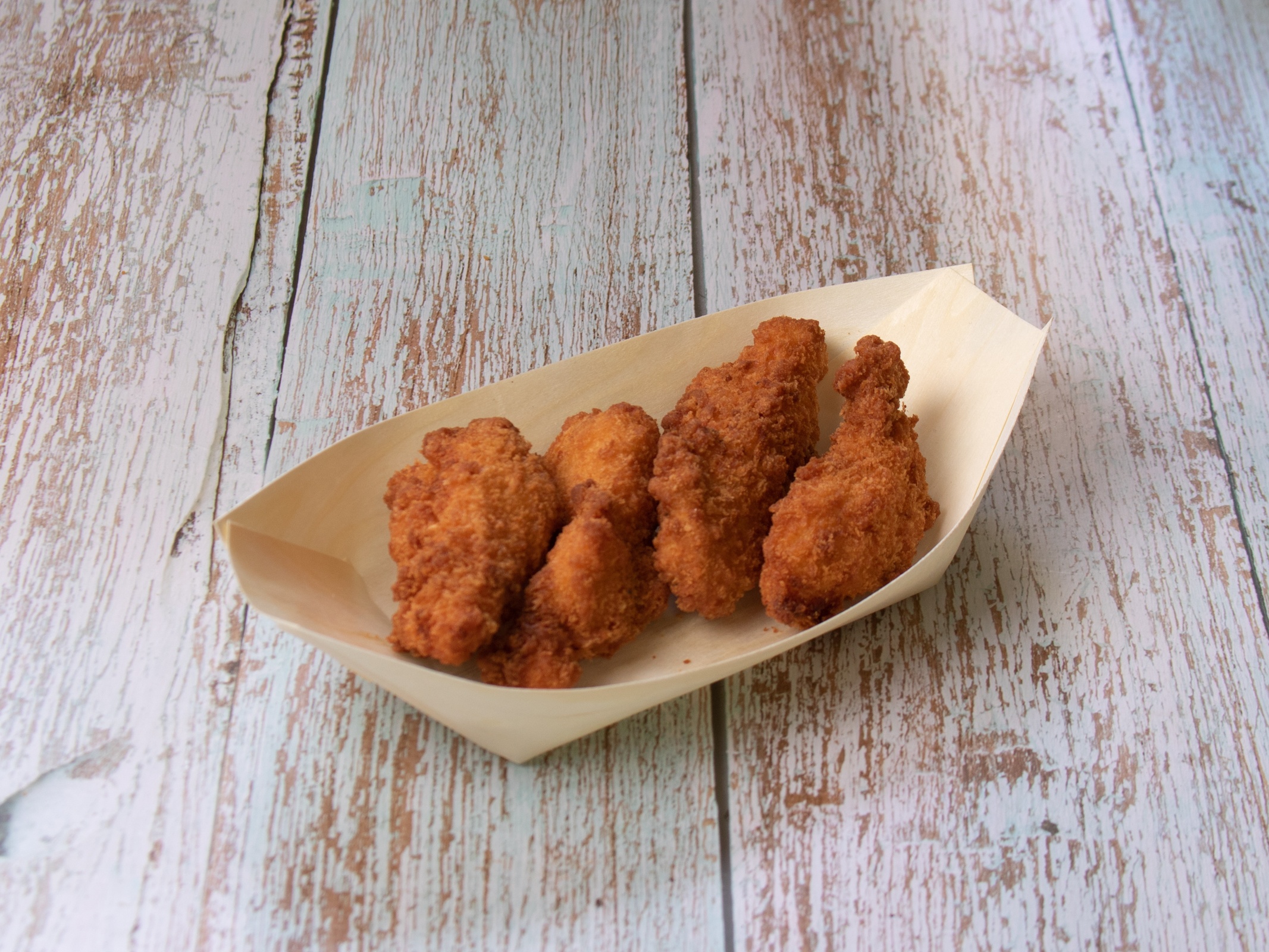 Breaded chicken goujouns 