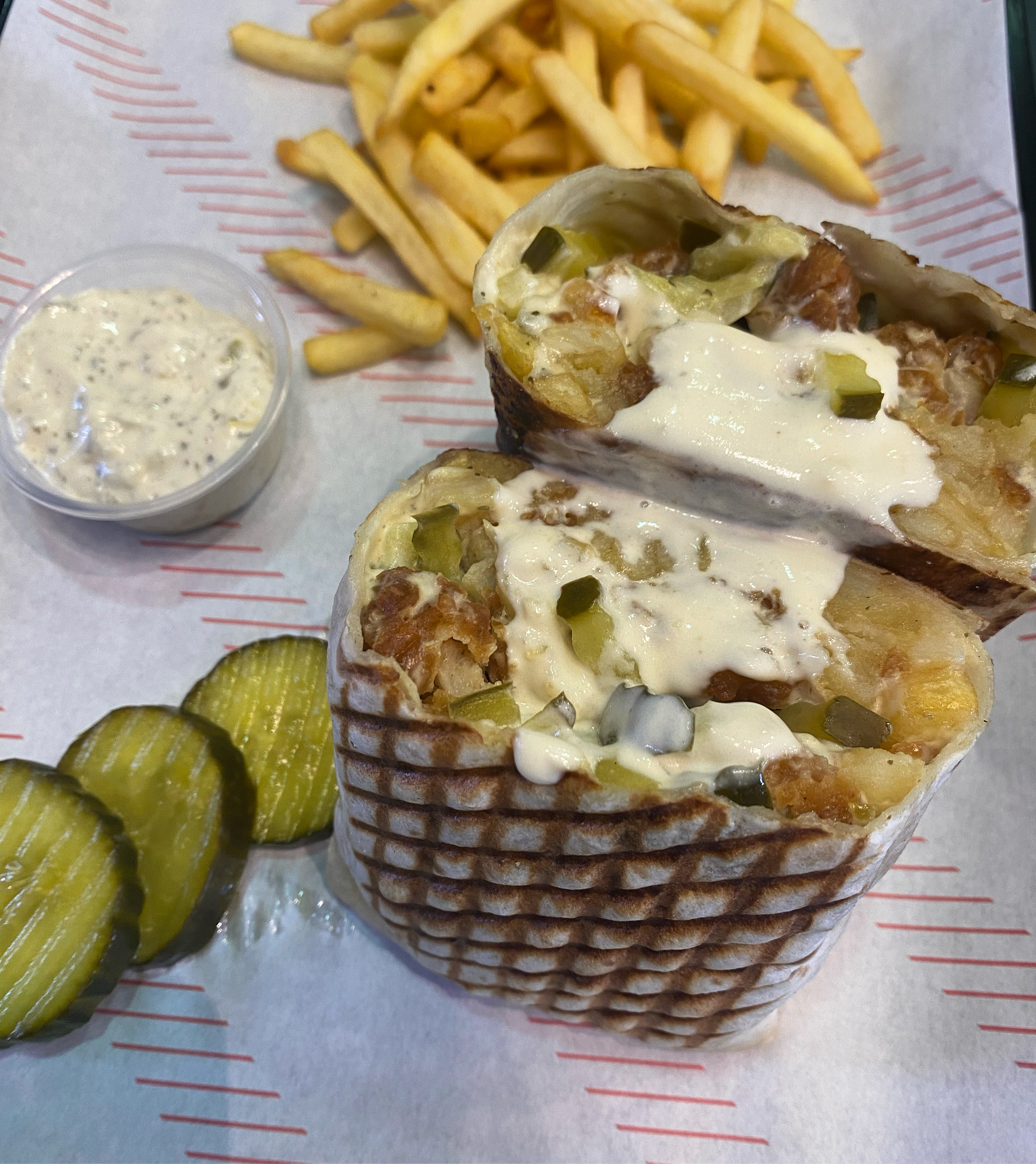 Fish’n’Chips tacos 