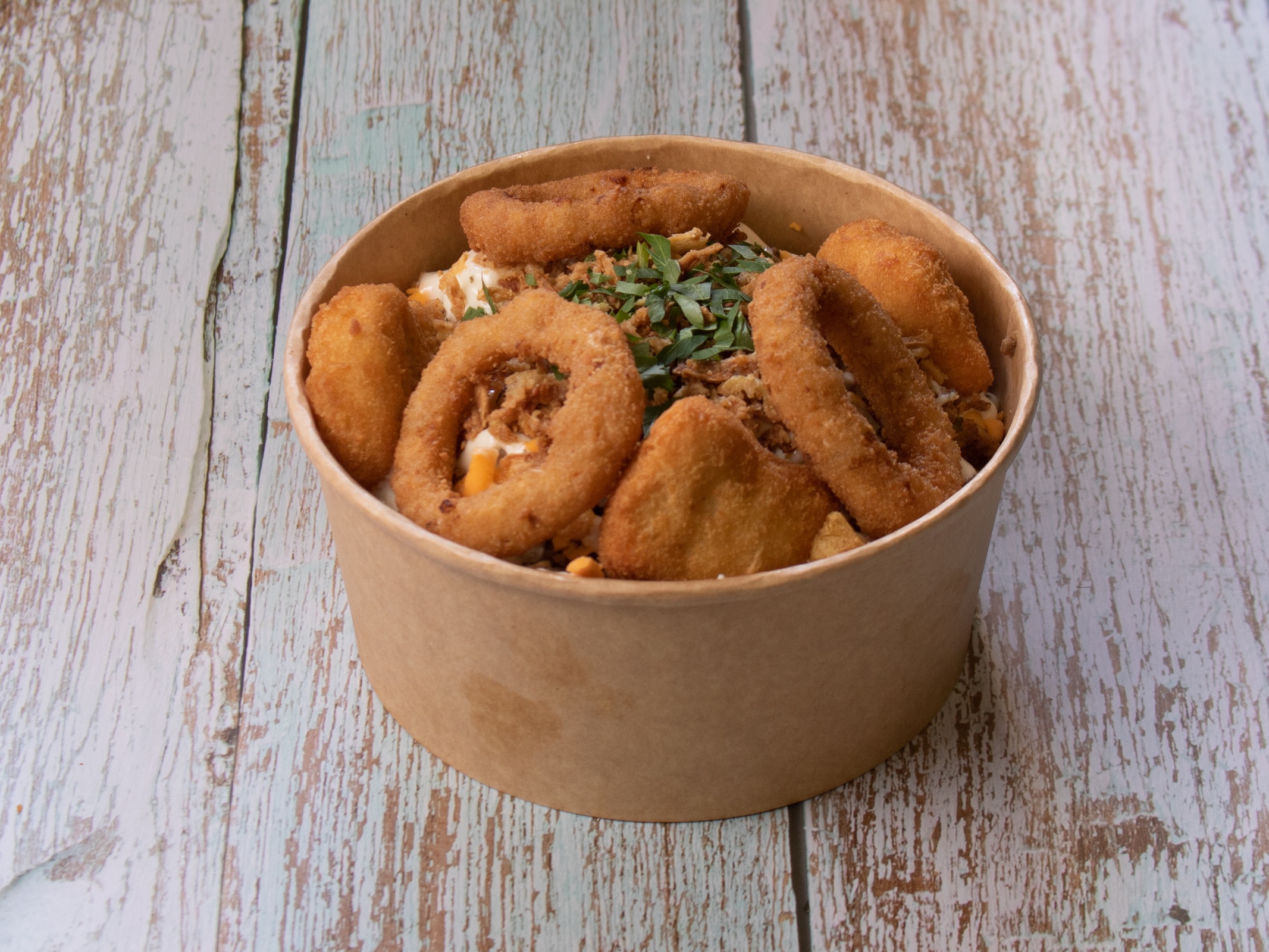 Nuggets and Onion Bowl