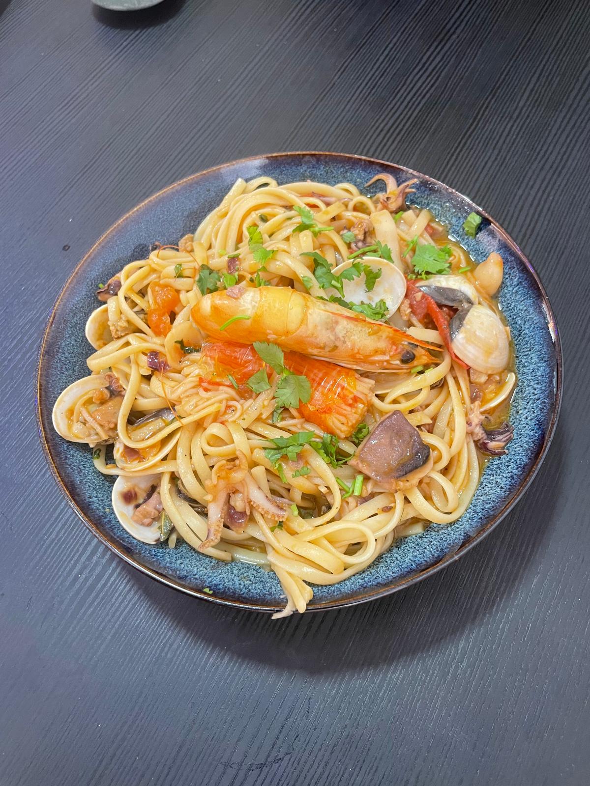 Seafood pasta