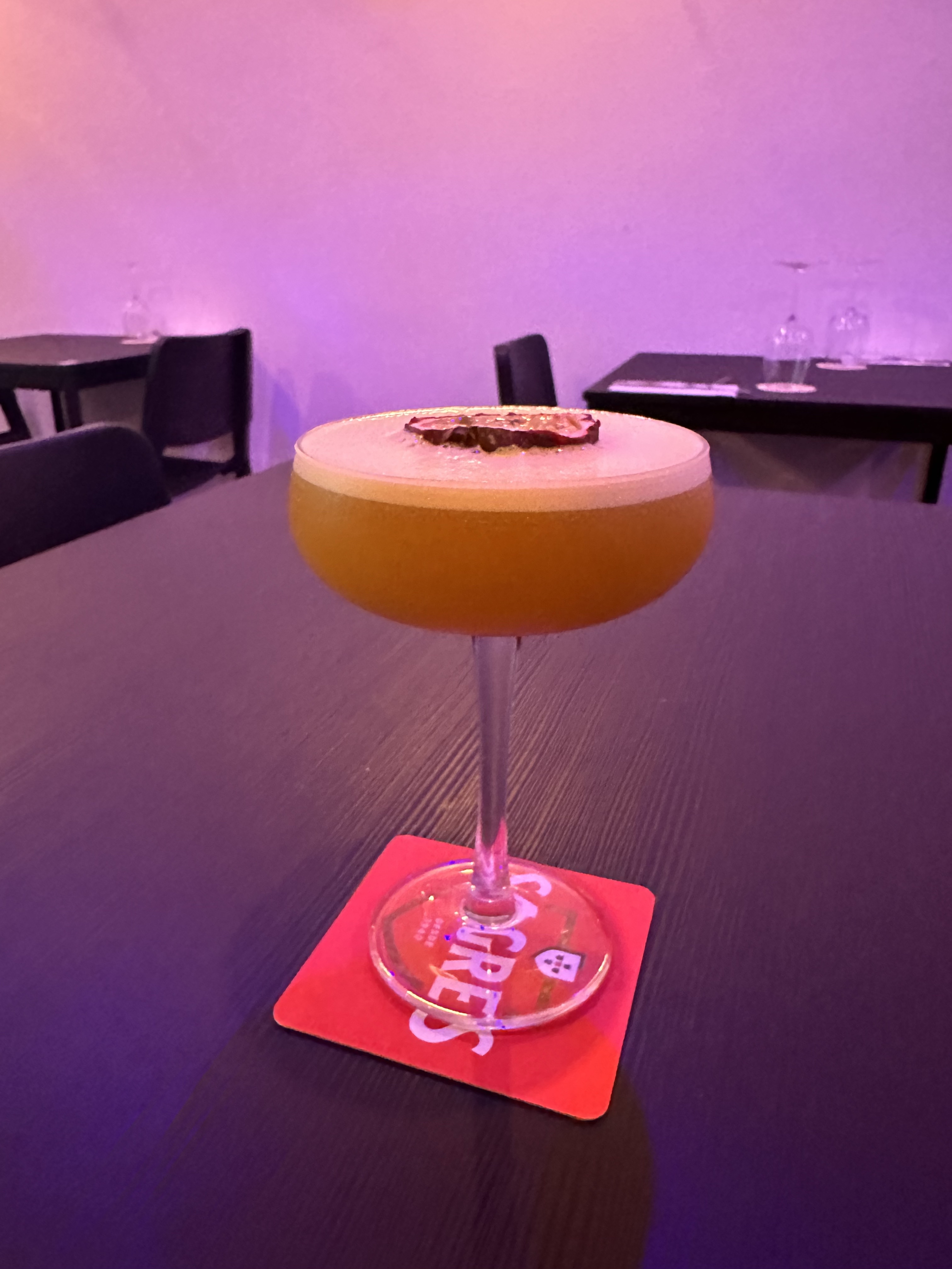 Passion fruit martini