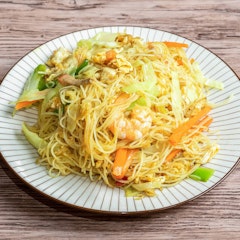 Fideo estilo singapur (curry)